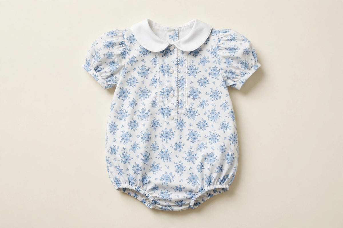 Blue Floral Baby Bubble