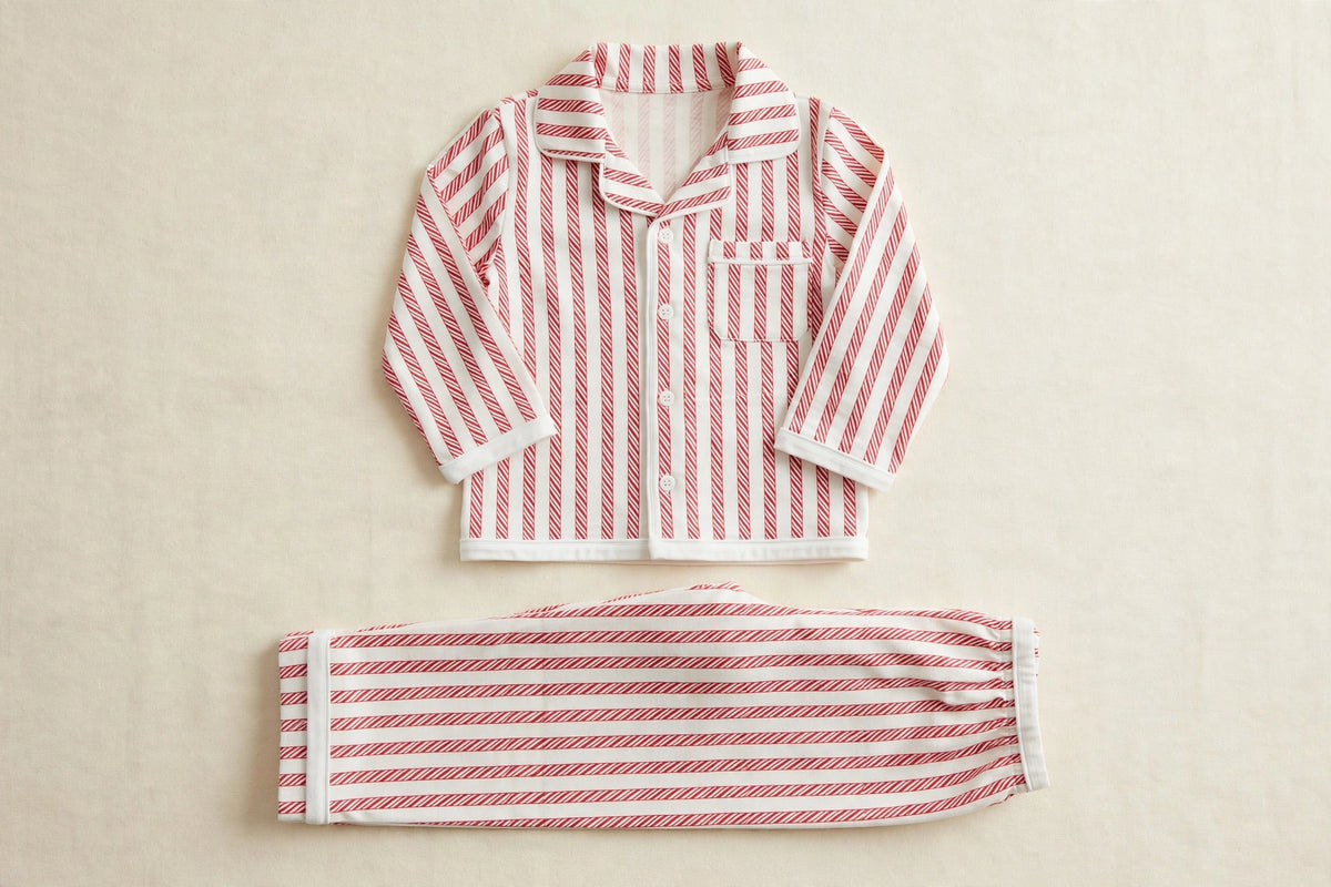 Christmas Candy Cane Pajama Set