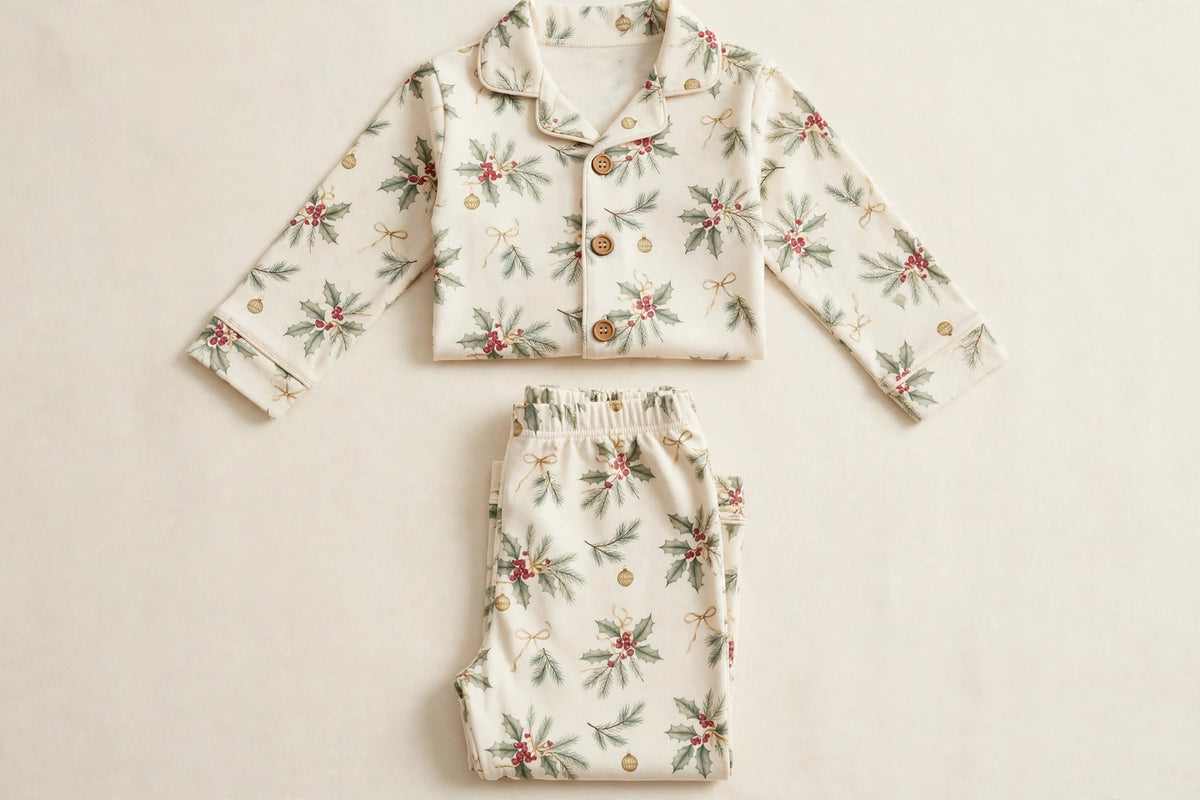 Christmas Holly Pajama Set