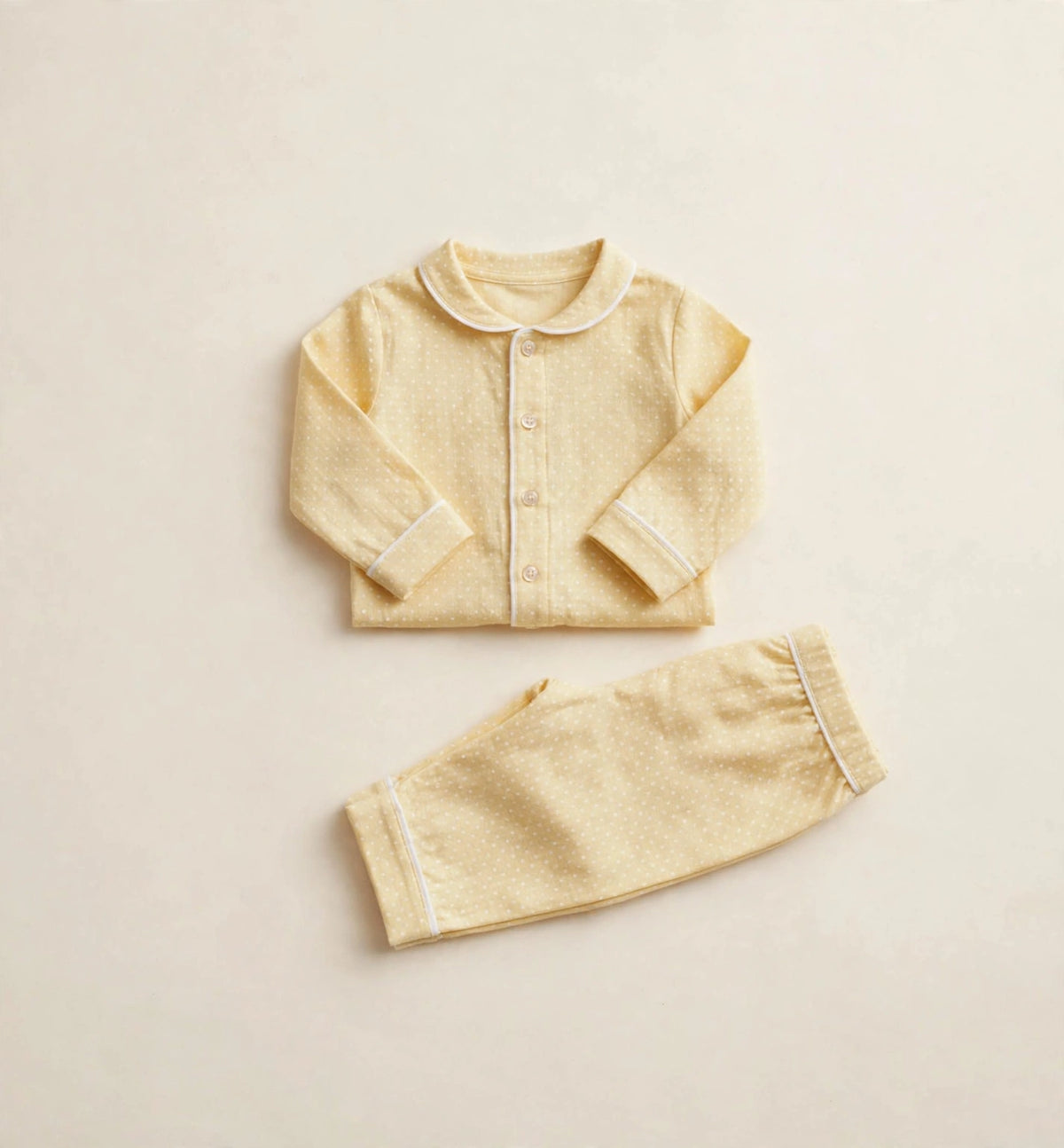 Fall Light Yellow Pajama Set