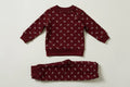 Deep Maroon & White Gameday Pajama Set