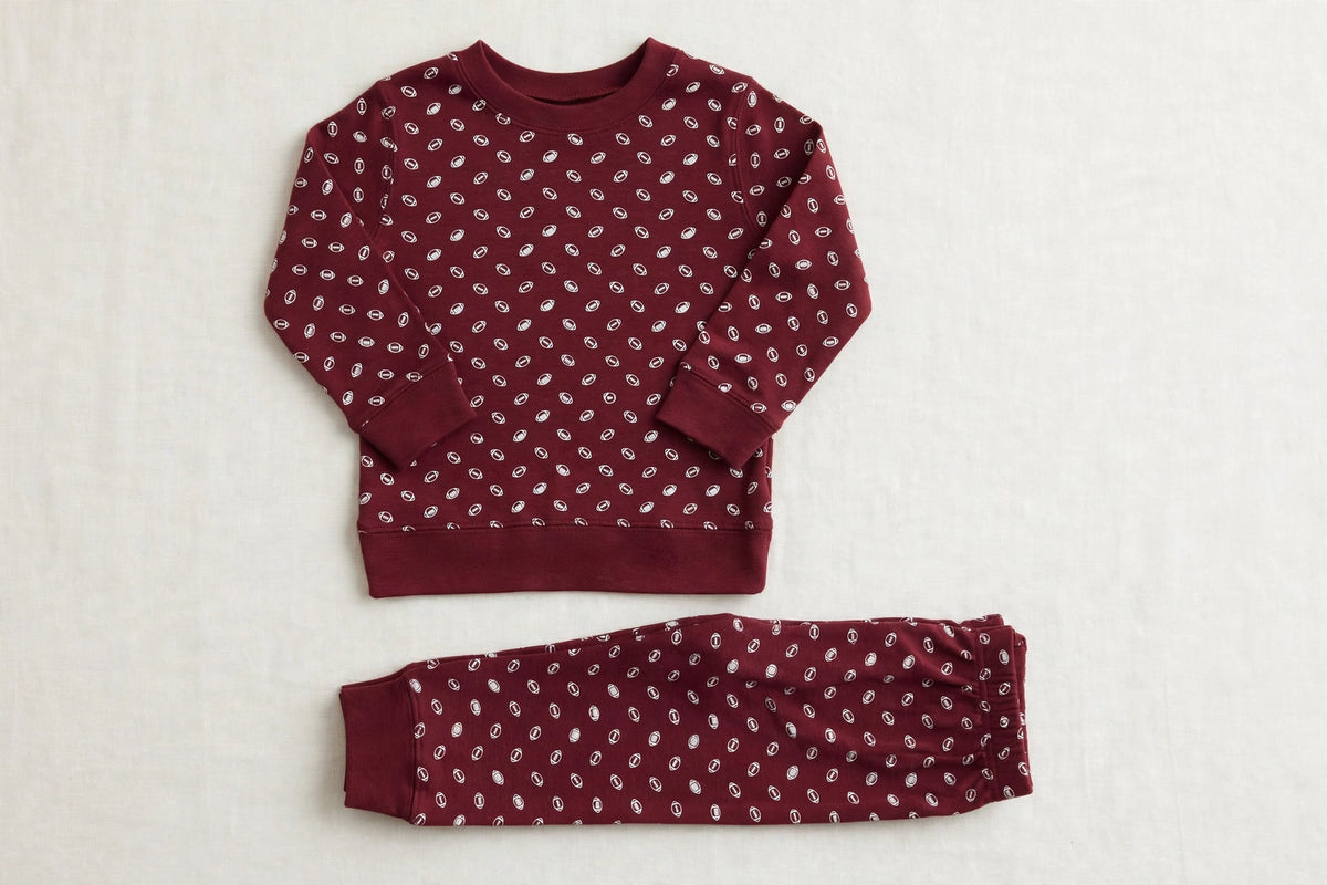 Maroon & White Gameday Pajama Set