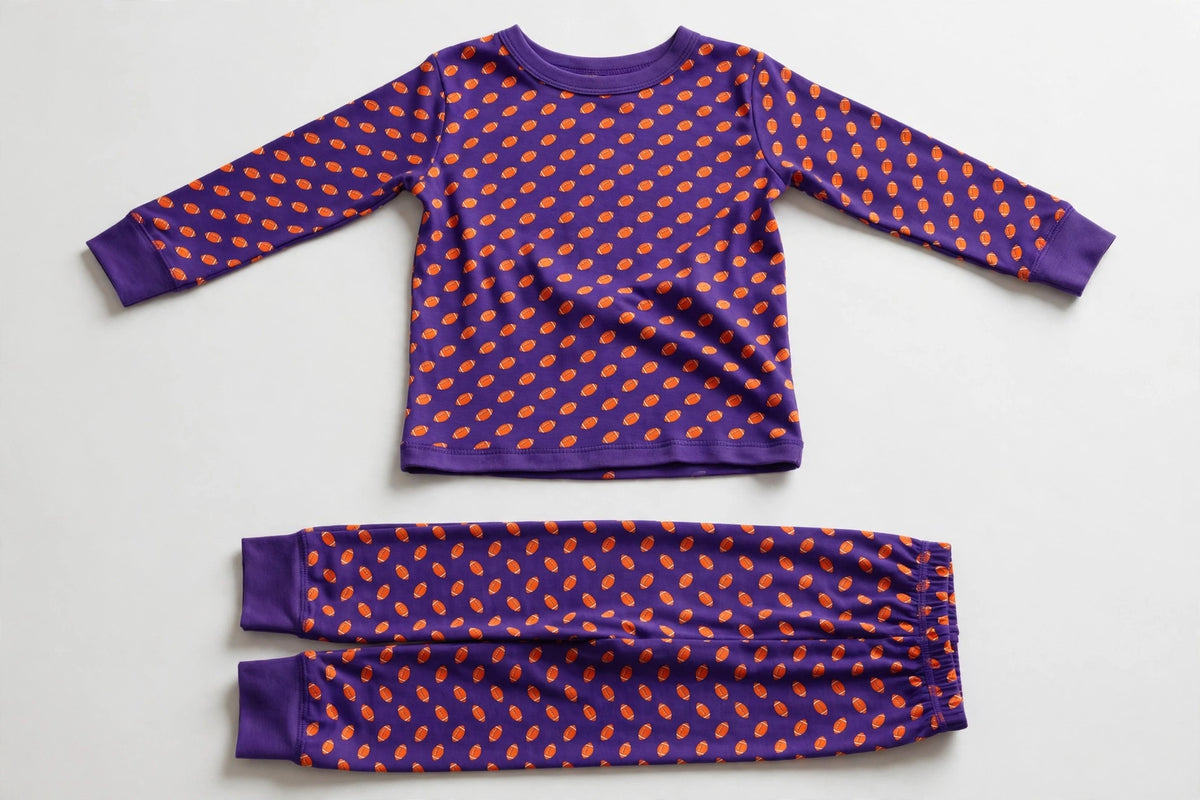 Orange & Regalia Purple Gameday Pajama Set