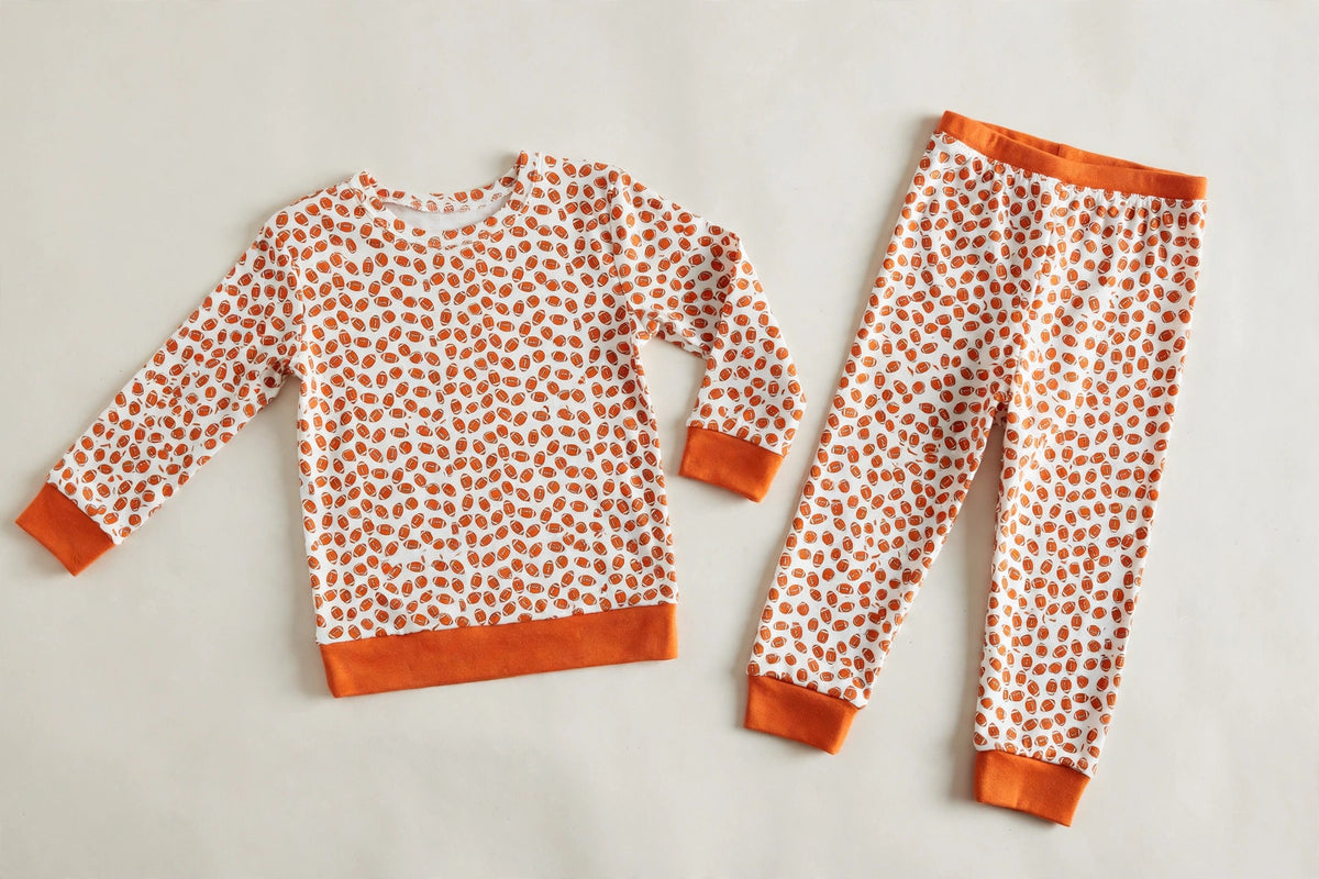 Orange & White Gameday Pajama Set