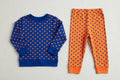 Royal Blue & Orange Gameday Pajama Set
