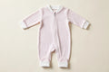 Pink Mini-Stripe Footed Sleeper