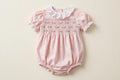 Pink Smocked Baby Bubble