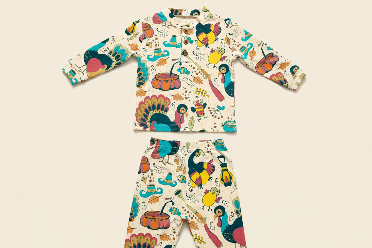Thanksgiving Turkey Pajama Set