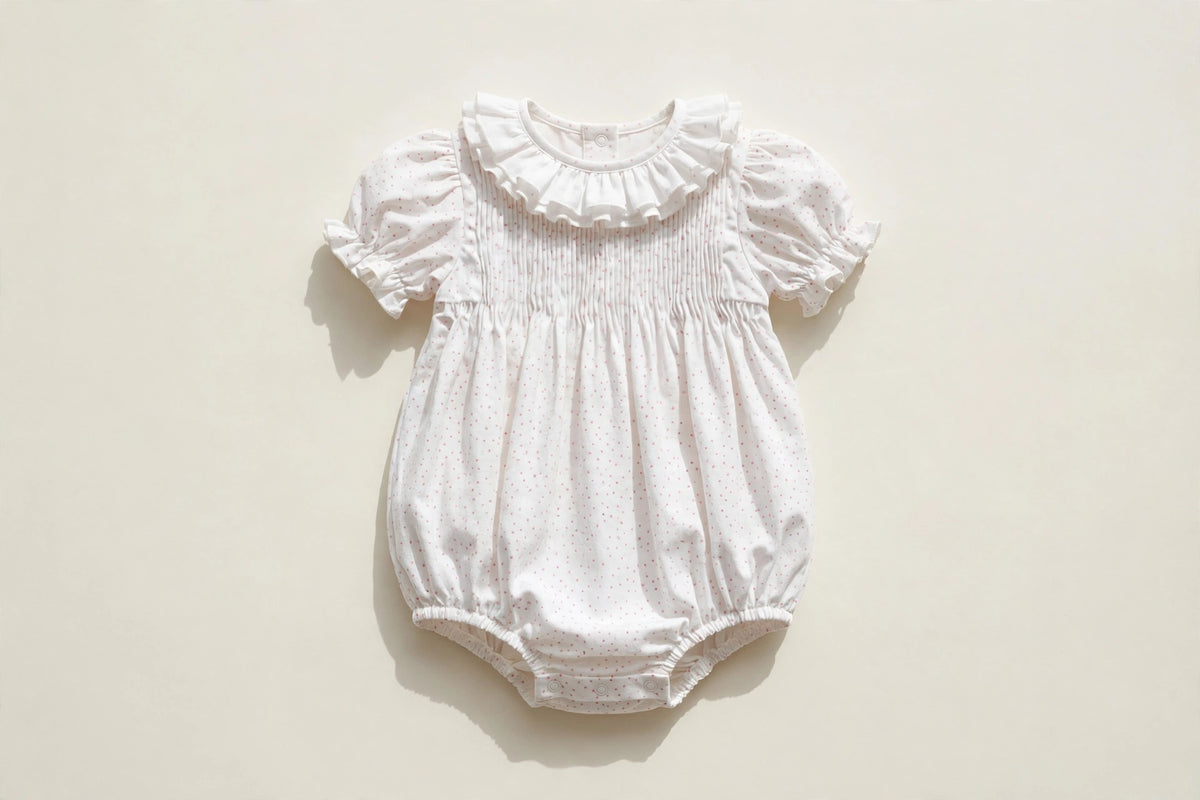 White Mini-Dot Baby Bubble