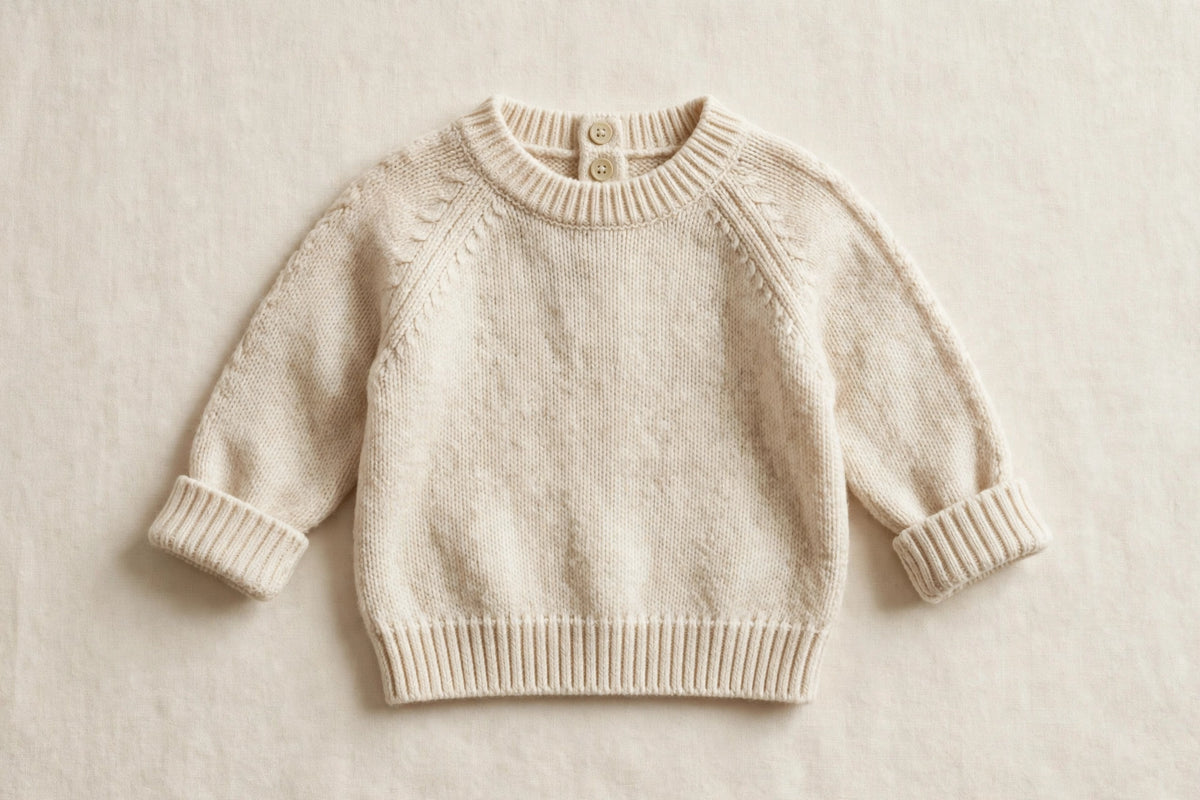 Winter Weather Knit Sweater — Cream