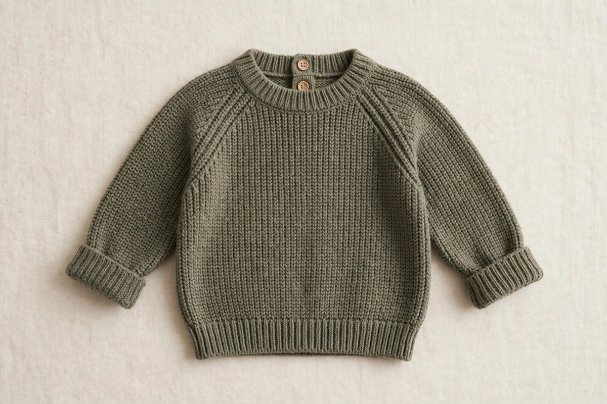 Winter Weather Knit Sweater — Olive